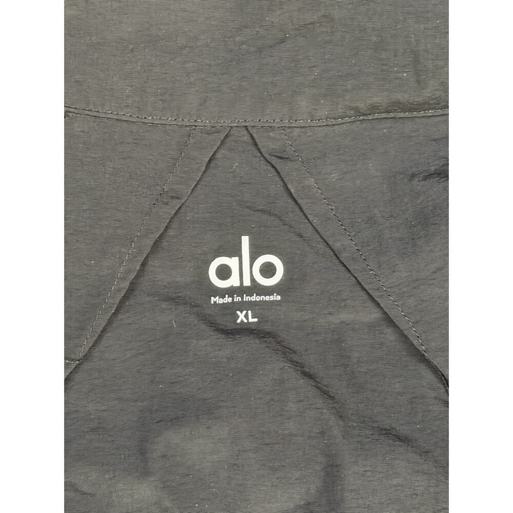 Alo Yoga Takeaway Track Full Zip Nylon Jacket Black Mens Size XL M3334R NEW - Picture 9 of 10